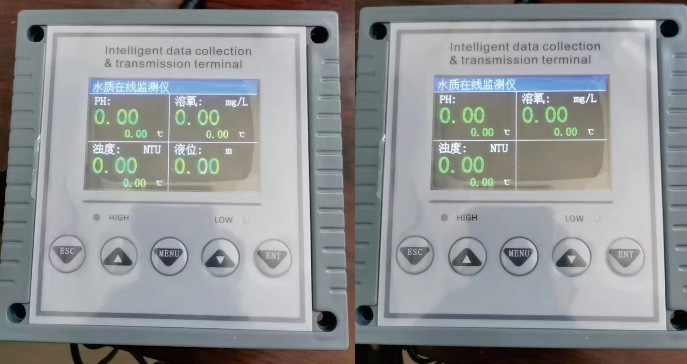 多功能水質在線監測儀（PH、濁度、溶氧、液位）
